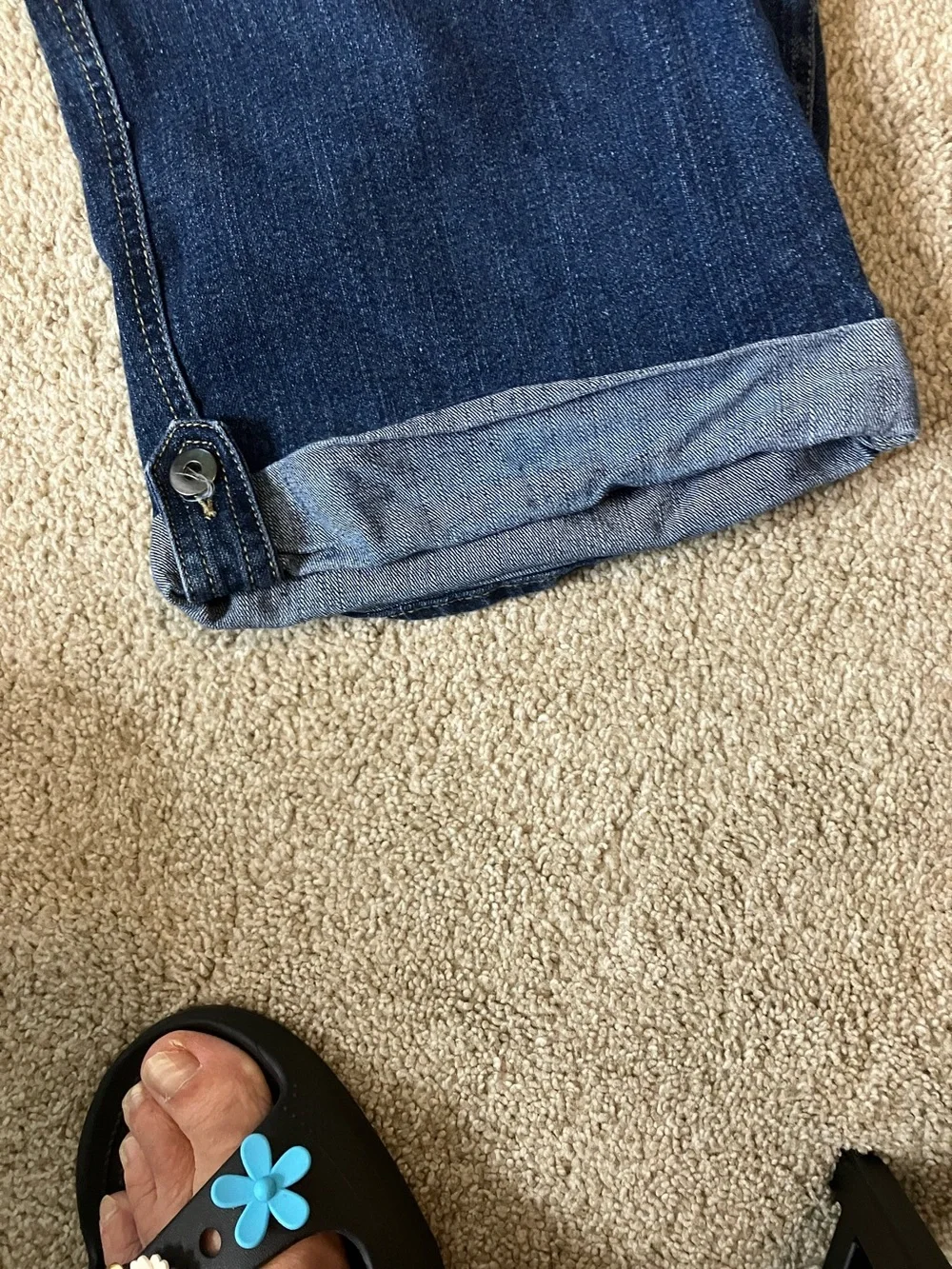 Baccini Dark Blue Denim Jean Shorts